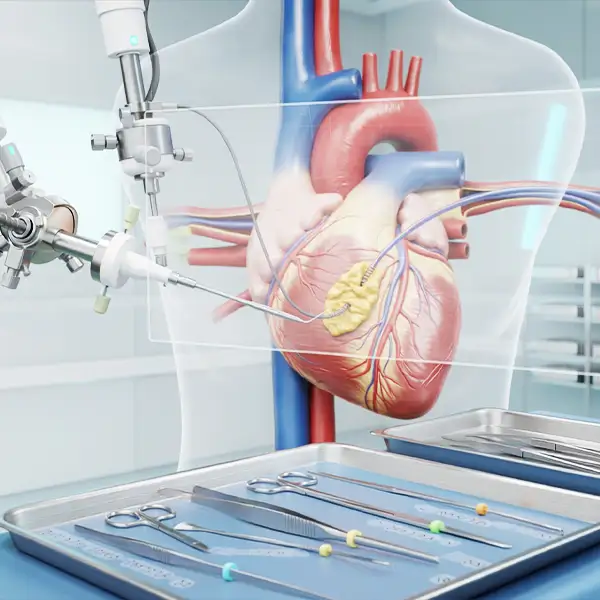 Animación 3D médica mostrando procedimientos clínicos de forma precisa.