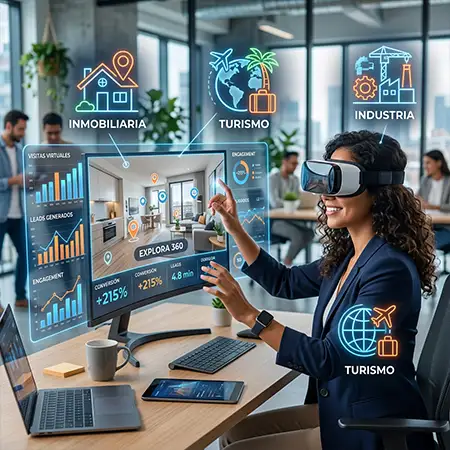 Comparativa entre tours virtuales 360 y otras herramientas digitales de marketing inmobiliario, turístico e industrial