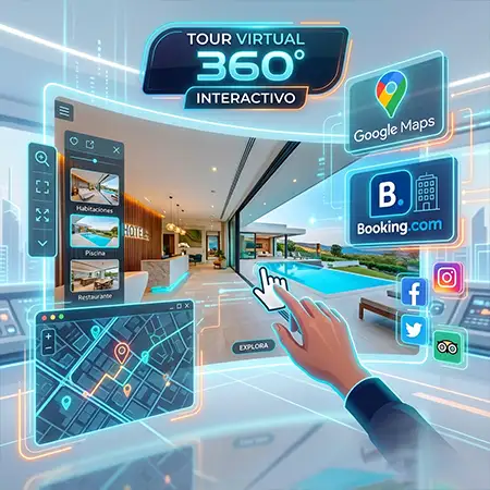 Cómo integrar tours virtuales 360 con Google Maps, Booking y redes sociales
