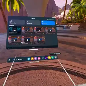 Imagen de realidad virtual desde gafas VR Oculus Quest 3 Grupo Audiovisual