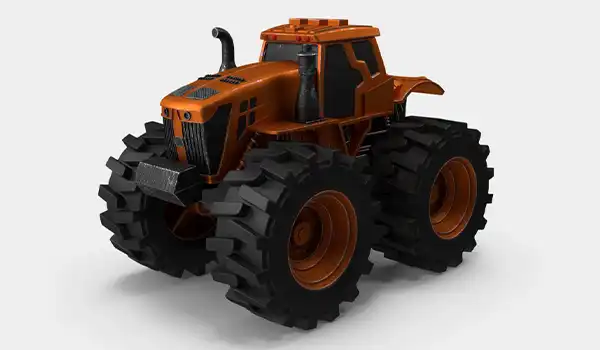 Modelado 3D de vehículo agrícola Grupo Audiovisual
