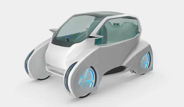 Modelado 3D de vehículo futurista Grupo Audiovisual