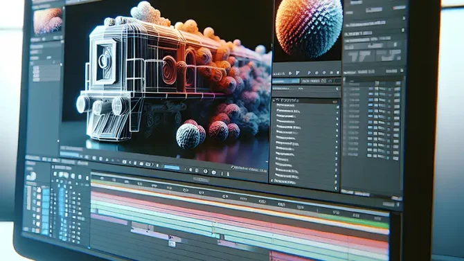 Edición de vídeo montaje final de elementos renderizados con musica y efectos Grupo Audiovisual