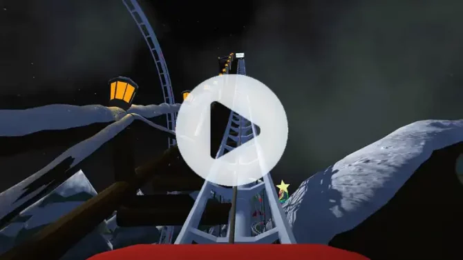 Una experiencia VR creada para tu empresa imagen Play video en Youtube de Montaña Rusa Roller Coaster GrupoAudovisual