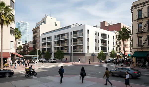 Integraciones 3D en fotografías reales edificios inmobiliarios 3D grupoAudiovisual