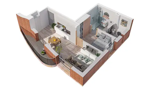 Promociones Off-Plan y Catálogos Renders profesionales en 3D de GrupoAudiovisual