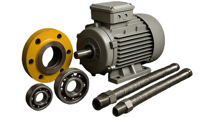 Piezas industriales diseñadas con modelado y animación 3D por GrupoAudiovisual