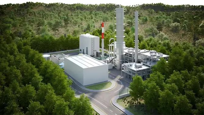 Caso de éxito de Grupo Audiovisual - Animación 3D Industrial - Vídeo industrial en 3D para presentar una nueva planta de e-metanol CGI Renderizado profesional Grupo Audiovisual imagen Hero Mobile