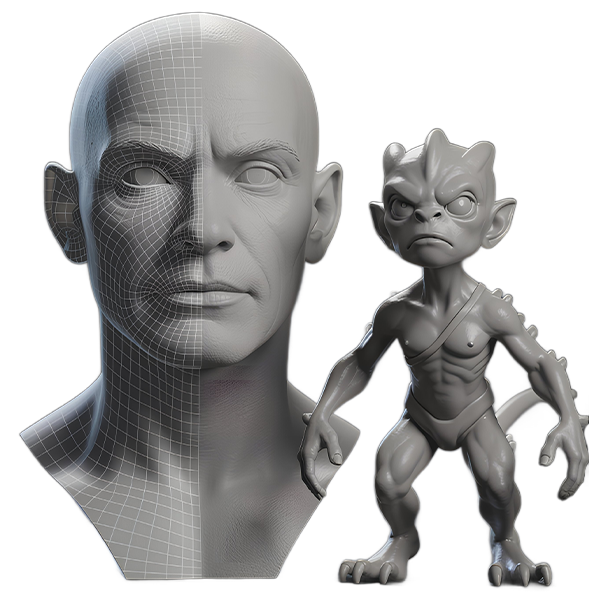 Escultura 3D Digital: Modelado Orgánico para Animación Profesional en España