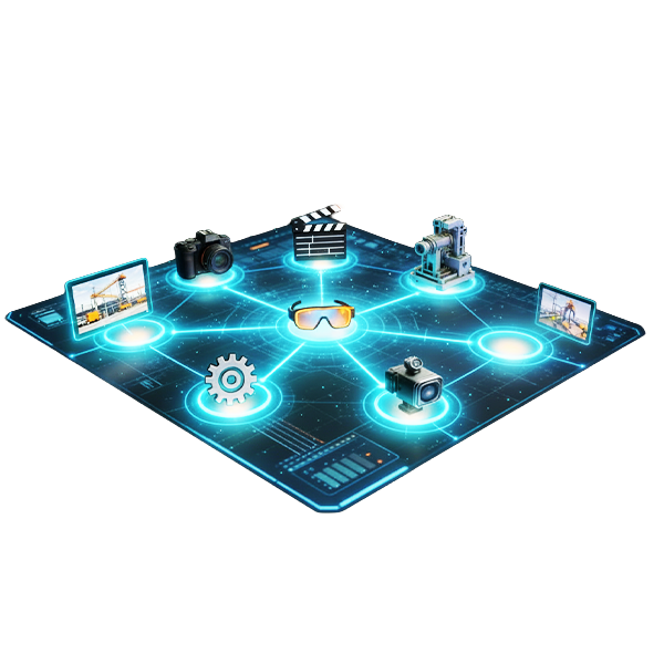 Mapa web Servicios Audiovisuales Profesionales en España Producción de Vídeo Animación 3D y Realidad Virtual 360