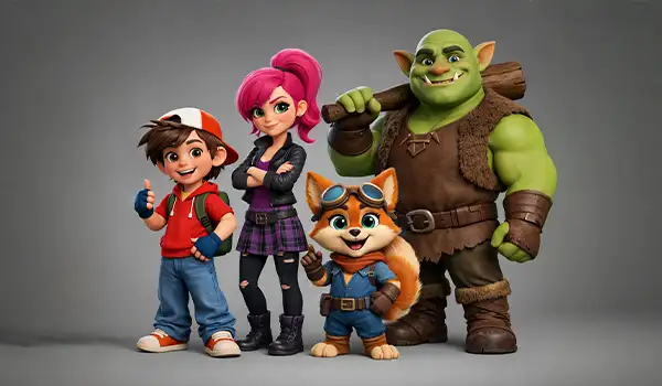 Modelado 3D de personajes para estudios de animación Grupo Audiovisual