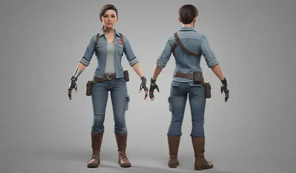 Personajes 3D optimizados para Unity y Unreal Engine Grupo Audiovisual