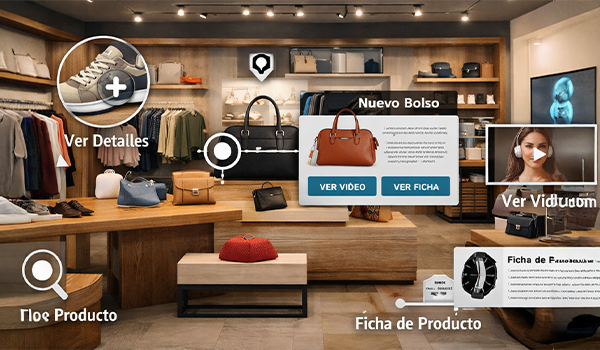Showroom virtual interactivo para tiendas y retail Grupo audiovisusal