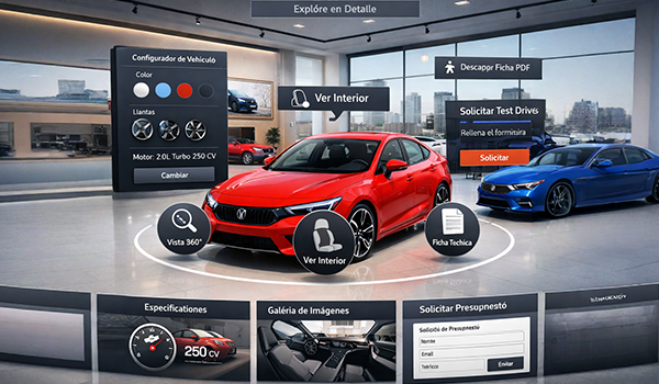 Showroom virtual para concesionarios y automoción Grupo Audiovisual